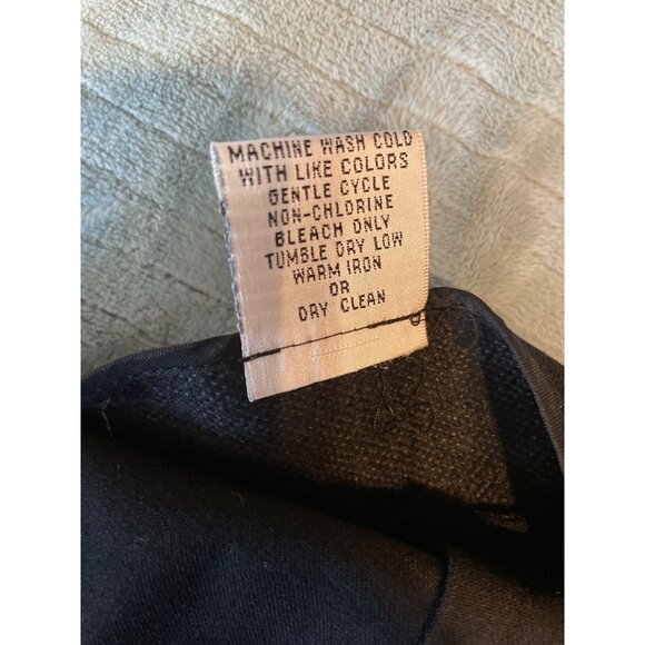 Talbots Womens Dress Pants Size 14 Black Stretch Wide-Leg Career Corpcore Casual - Picture 5 of 11